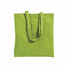 Shopper in cotone colore verde mela
