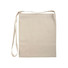 Shopper in cotone naturale con tracolla colore naturale