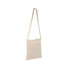 Shopper in cotone naturale con tracolla colore naturale