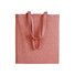 Shopper in cotone riciclato effetto melange colore rosso