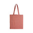 Shopper in cotone riciclato effetto melange colore rosso