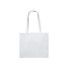 borsa shopper cotone 40x35x12 verde mela colore bianco