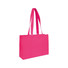 Shopper Rectangle in tnt con manici lunghi colore fuxia