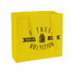 Shopper Sun in TNT laminato colore giallo