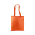 Shopper in Pet riciclato con manici a nastro colore arancione