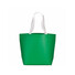 Shopper in RPET laminato con manici lunghi colore verde