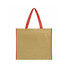 Shopper in TNT effetto carta colore rosso