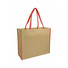 Shopper in TNT effetto carta colore rosso