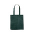 Shopper in tnt con soffietto e manici  colore verde scuro
