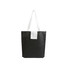 Shopper in tnt ripiegabile con bottone colore nero