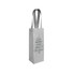 Shopper portabottiglie glitterata colore argento