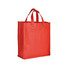 Shopper ripiegabile con soffietto in TNT colore rosso