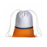 Sacca con tasca zip colorata colore arancione