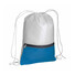 Sacca con tasca zip colorata colore royal