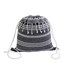 Sacca fouta in cotone chiusura a strappo colore blu