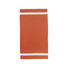 Telo mare pareo con frange colore arancione