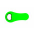 Apribottiglie in plastica con calamita colore verde