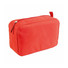 Beauty case con zip colore rosso