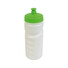 Borraccia in plastica bianca con tappo colorato colore verde mela