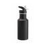 Bottiglia in alluminio 600ml con cannuccia estraibile colore nero