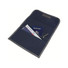 Bustina porta documenti 3 tasche colore blu