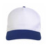 Cappellino 5 pannelli con visiera colorata colore royal