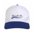 Cappellino 5 pannelli con visiera colorata colore royal