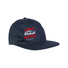 Cappellino 6 pannelli con visiera dritta colore blu