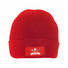 Cappellino 6 pannelli in cotone e poliestere colore rosso