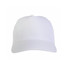 Cappellino baseball in cotone 5 pannelli colore bianco