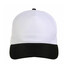 Cappellino bimbo con visiera colorata colore nero