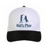 Cappellino bimbo con visiera colorata colore nero
