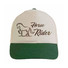 Cappellino in cotone naturale con visiera colorata colore verde
