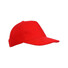 Cappellino in cotone spazzolato colore rosso