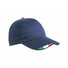 Cappellino in poliestere con stampa tricolore colore blu