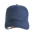 Cappellino in poliestere con stampa tricolore colore blu
