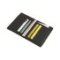 Porta carte di credito RFID in tessuto melange colore nero