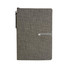 Block notes in poliuretano con elastico colorato colore grigio
