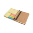 Block notes in poliuretano con elastico colorato colore grigio