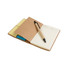 Block notes in poliuretano con elastico colorato colore grigio