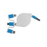 Cavo retrattile 3 in 1 colore celeste