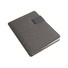 Quaderno e tech organizer in tessuto melange colore nero