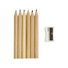 Set pastelli album e temperino colore naturale