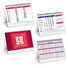 Calendario da tavolo mini table 2024 rosso dettaglio