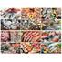 Calendario illustrato pesce e pescheria 2025 mensiletti