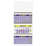 Calendario trittico fluo 2026 colore giallo