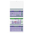 Calendario trittico fluo 2026 verde