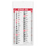 Calendario olandese magnum quadrettato 2025 rosso