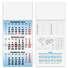 Calendario trittico 1 spirale 2025 dettaglio retro
