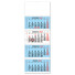 Calendario quadrittico 4 spirali 2025 azzurro